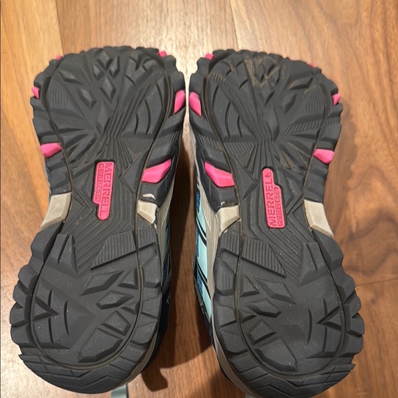 Merrill Blue and Pink Hiking Shoes, size 3. Like new! - Picture 2 of 5